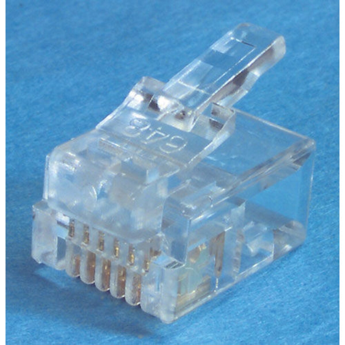 RJ12 6C Modular Connectors For Round Cable 10 Pcs.